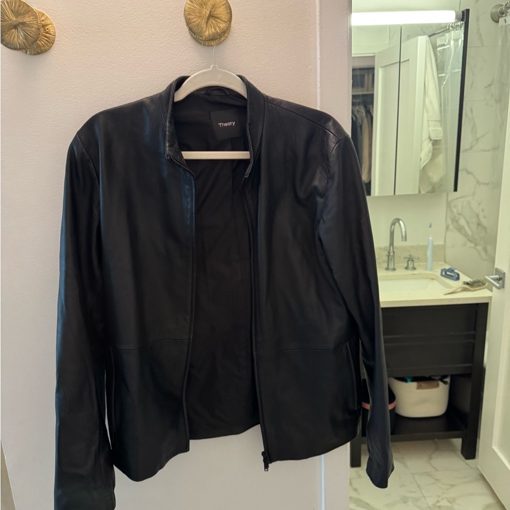 Theory Midnight Leather Jacket